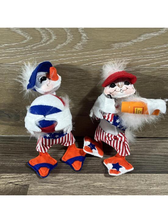 Annalee Other - Annalee Stars and Stripes Girl & Boy Duck 6 Inch 2019